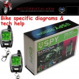SPY 5000  Advanced  Motorbike Alarm and Immobiliser System